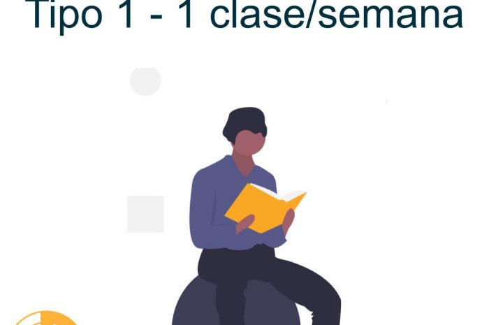 Clase individual 1h/semana 1 alumno – Tipo 1
