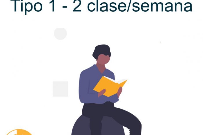 Clase individual 2h/semana 1 alumno – Tipo 1
