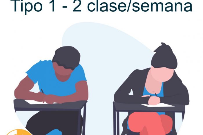 Clase individual 2h/semana 2 alumnos – Tipo 1