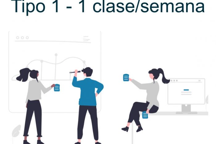 Clase individual 1h/semana 3 alumnos – Tipo 1