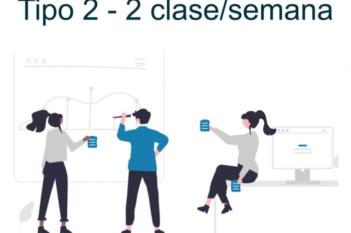 Clase individual 2h/semana 3 alumnos – Tipo 2