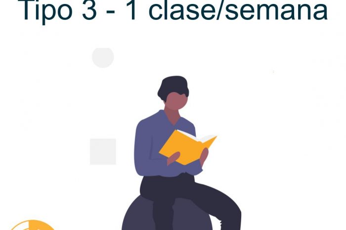 Clase individual 1h/semana 1 alumno – Tipo 3